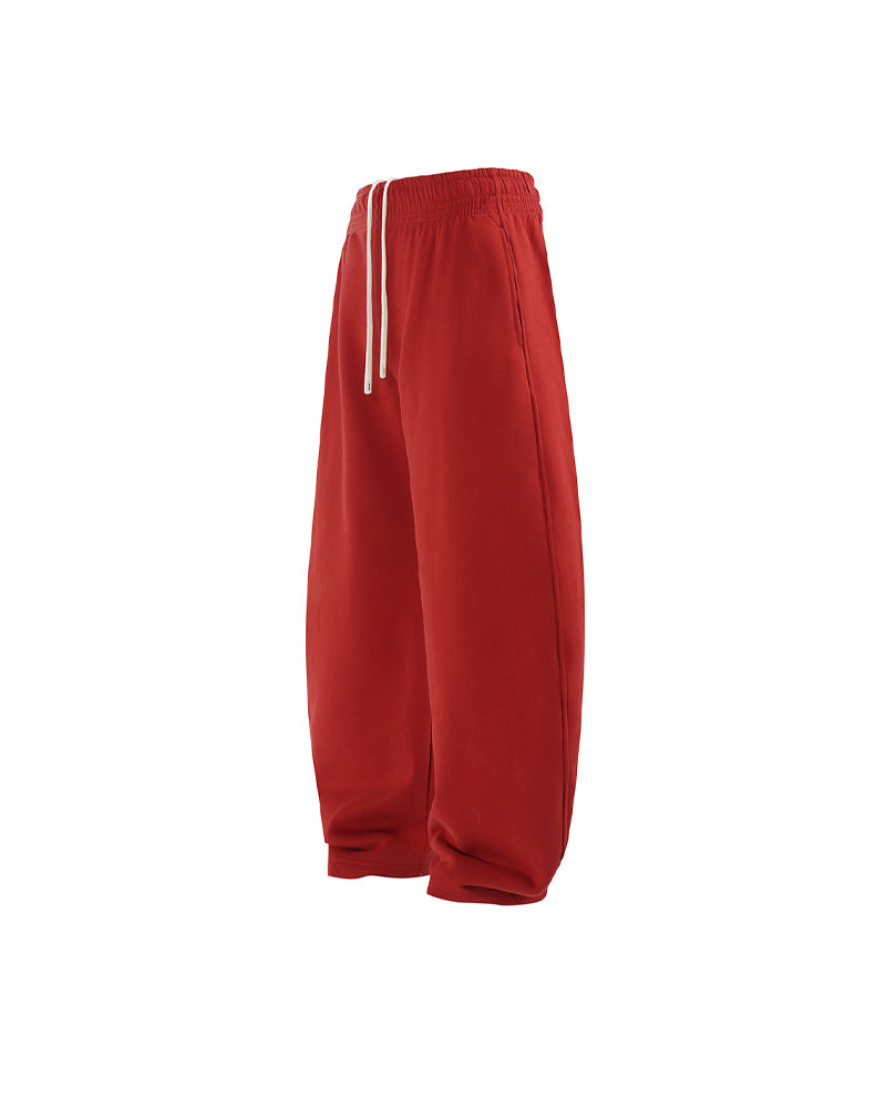 430g Fleece-Lined Loose Sweatpants