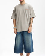 シンプルな刺繍の半袖