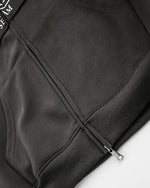 パッチワークフード付きスウェットシャツジャケット