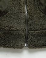 ラムウールの厚手コットンコート