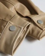 コントラストグラデーションスタンドカラージャケット