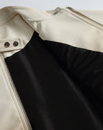 コントラストグラデーションスタンドカラージャケット