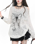 バタフライカジュアル長袖