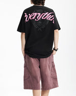 ゆったりとしたコットンの半袖