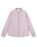 シンプルなゆったりチェックシャツ