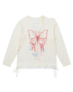 バタフライカジュアル長袖