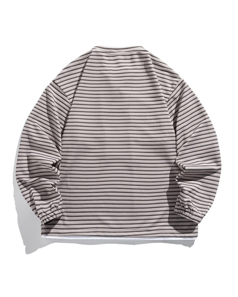 Minimalist Striped Long-Sleeve Top