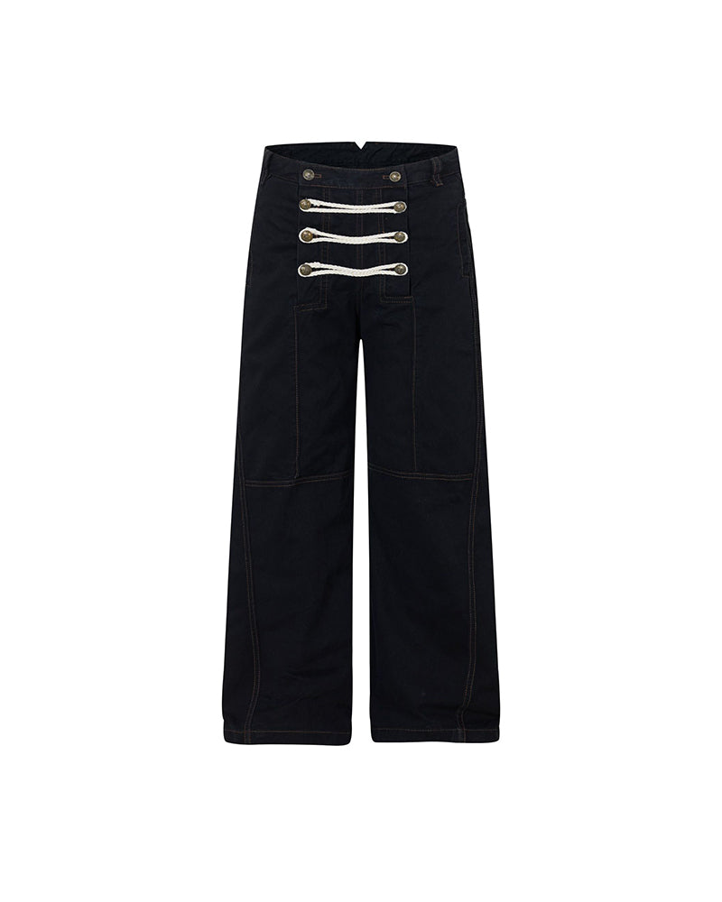 Double-breasted casual trousers