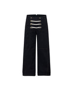 Double-breasted casual trousers