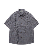 レトロチェック柄半袖シャツ