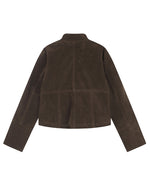 Stand-collar zip-up jacket