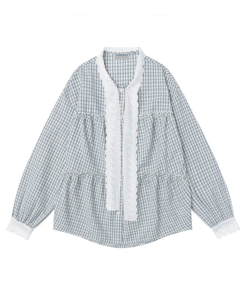 Simple loose long-sleeved shirt