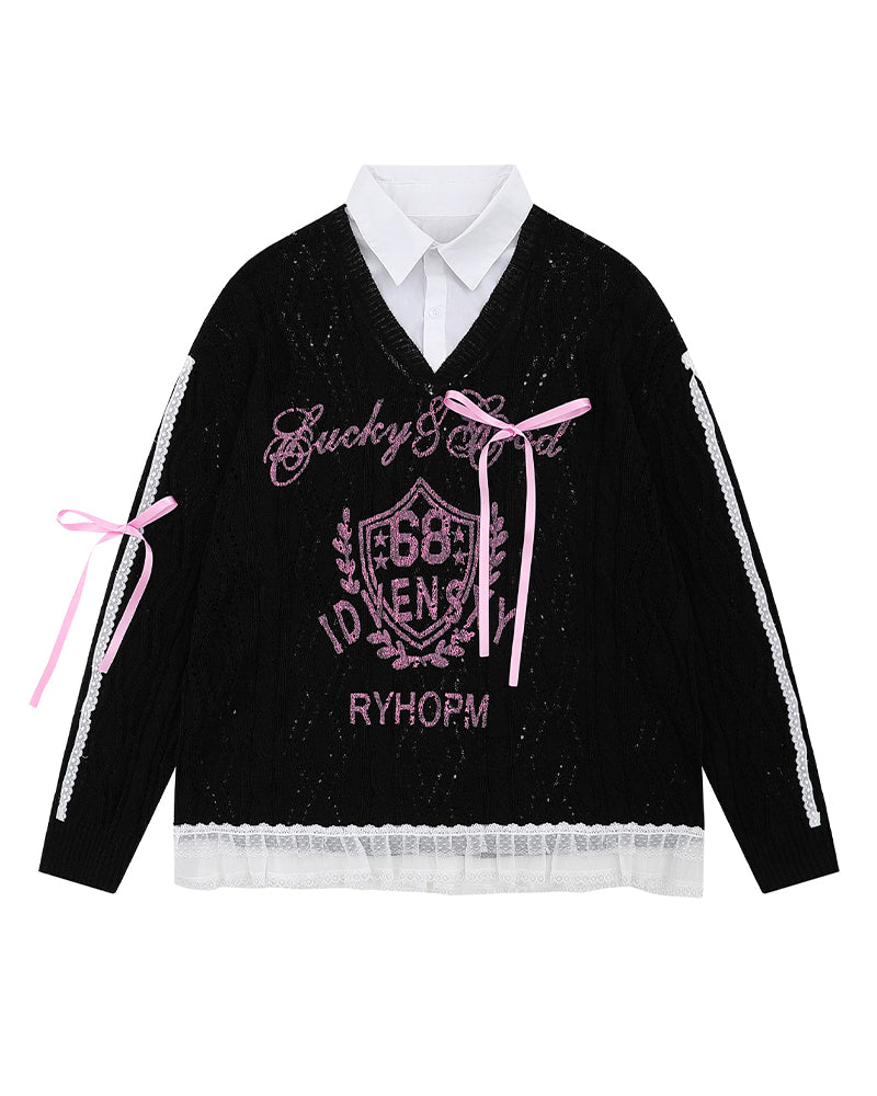 Simple knitted sweater