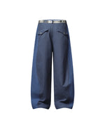 Color-block panelled trousers