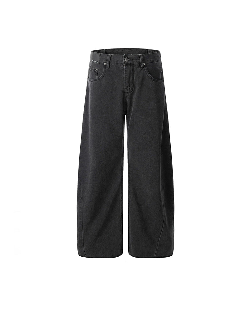 Vintage-wash jeans