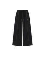 Versatile retro-style striped trousers