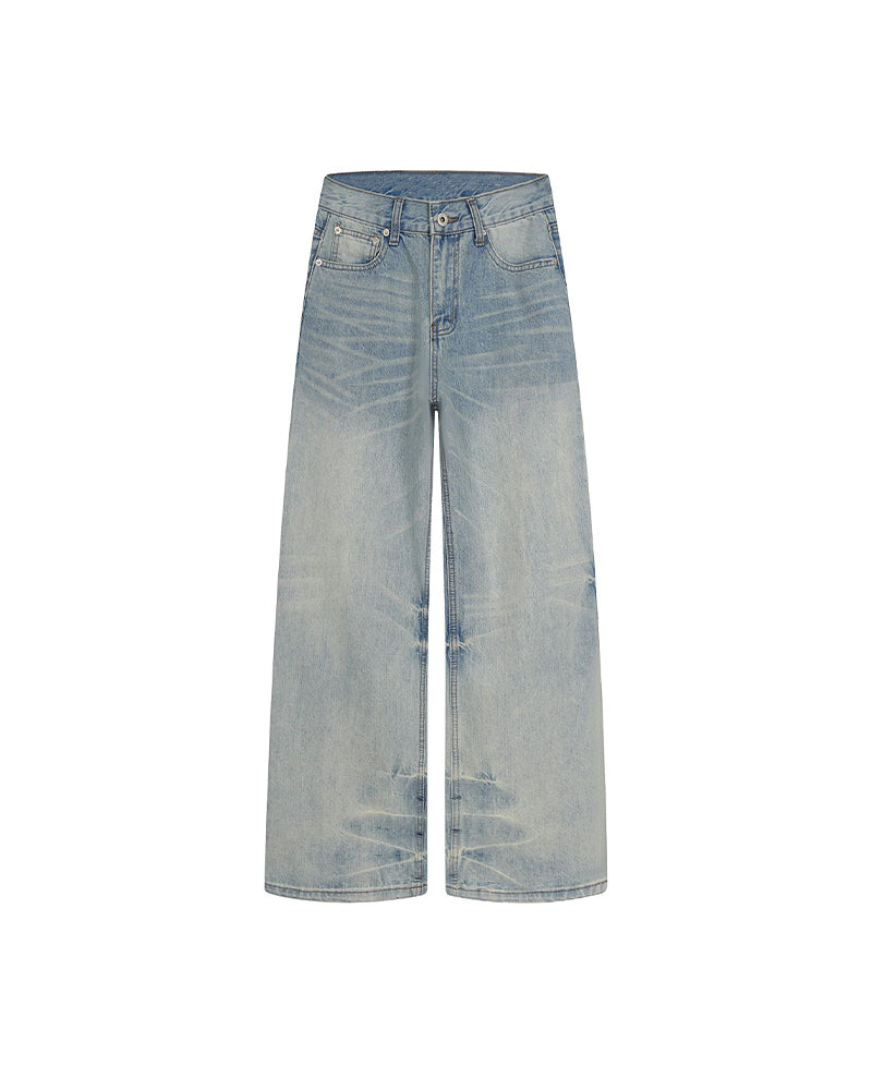 Distressed versatile jeans