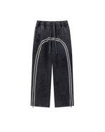 380G Batik-print zip-up trousers