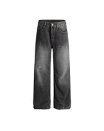 Distressed versatile trousers
