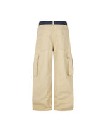 Color-block panelled cargo pants
