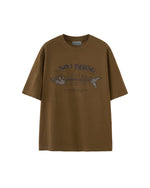 フィッシュボーンプリントの半袖