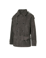Double-breasted trench coat