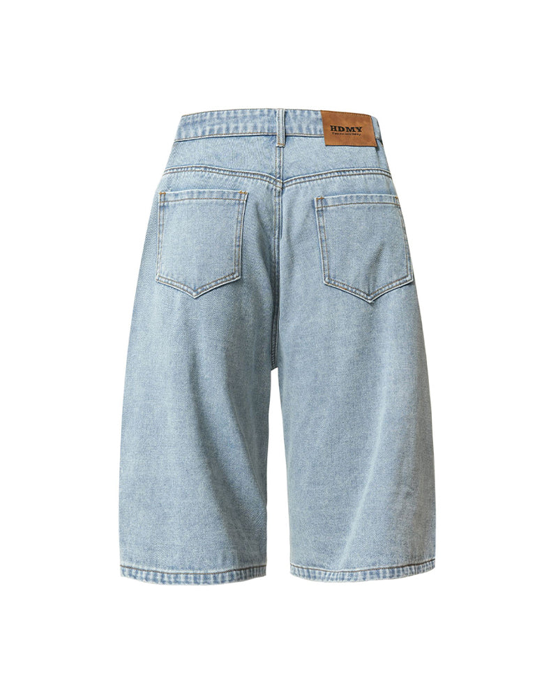 ヴィンテージバギーデニムショートパンツ