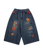 楽しい刺繍ジーンズ