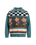 花柄ジャカードセーター