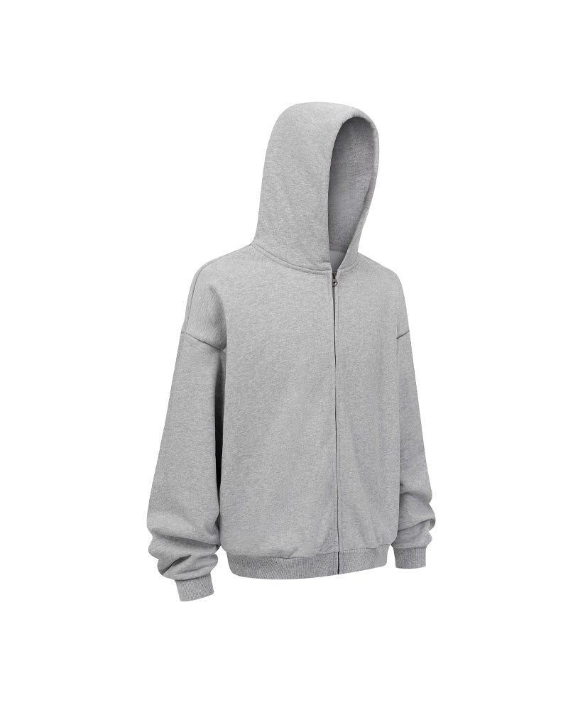 430g Fleece-Lined Zip-Up Hoodie