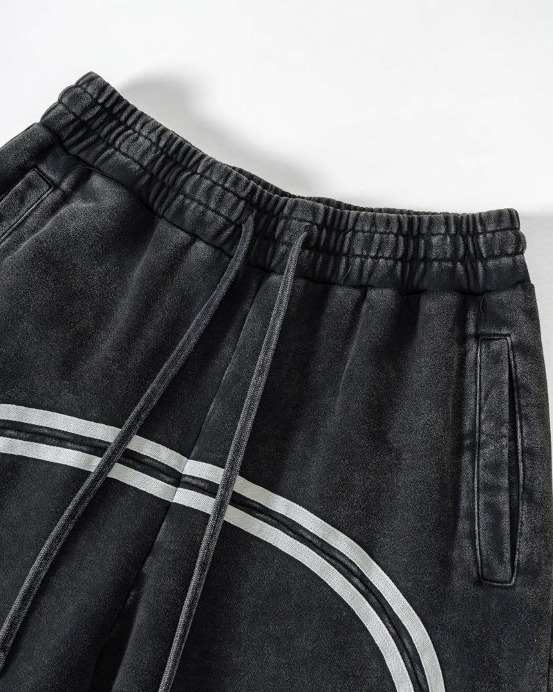 380G Batik-print zip-up trousers