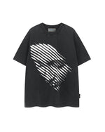 Retro print short sleeves