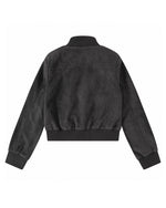 Stand-collar zip-up jacket