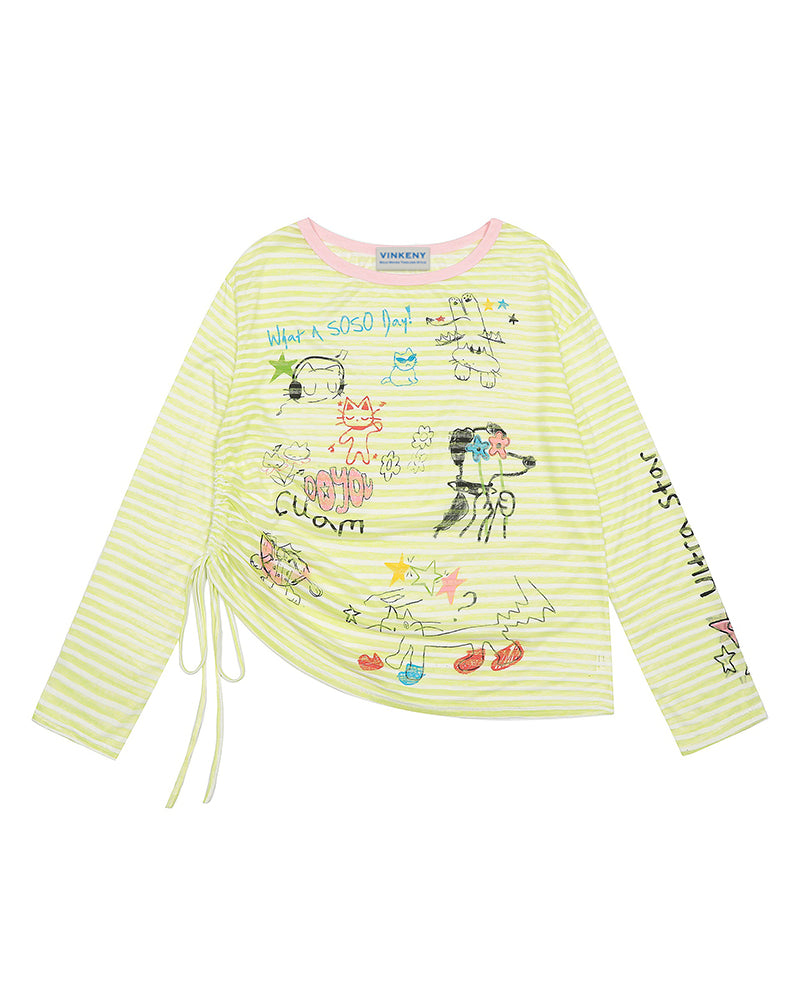 Fun pattern long sleeves