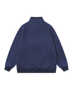 버튼 스탠드 칼라 스웨트셔츠