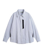 Blue and white striped shirt