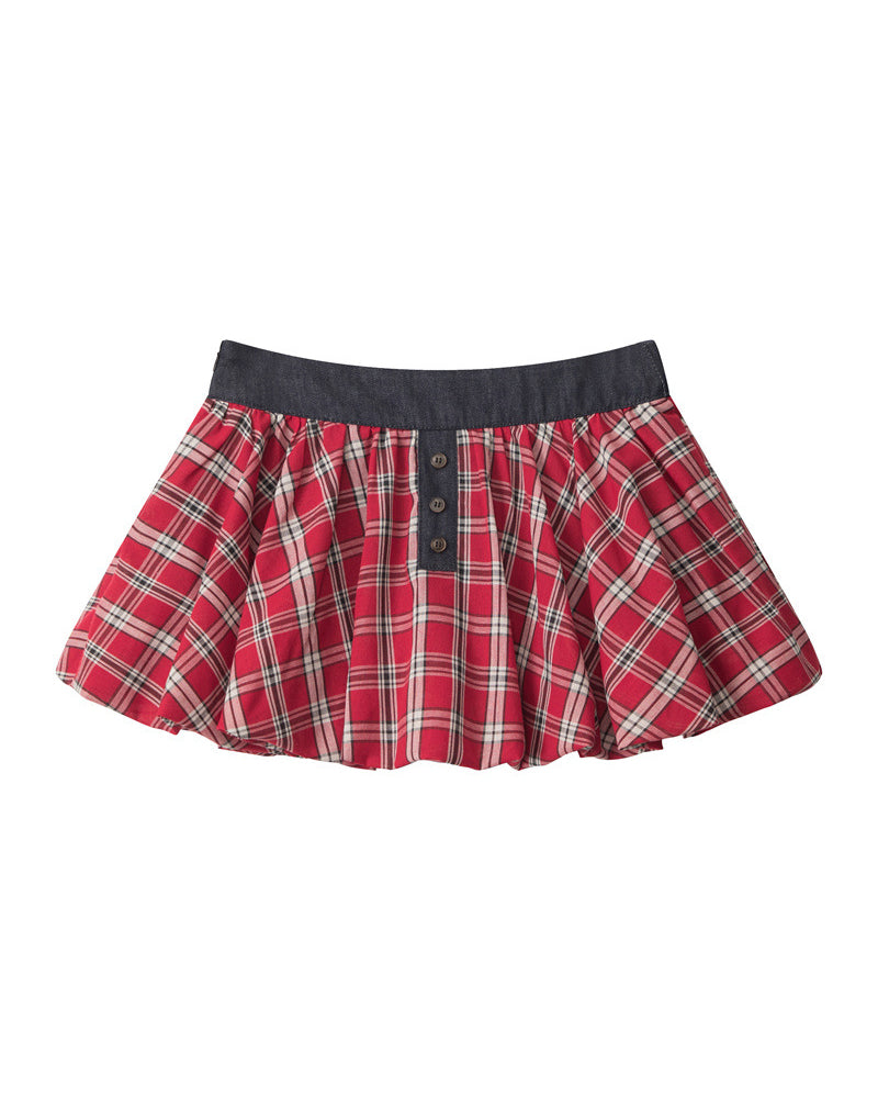 Retro pleated skirt