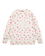 花柄プルオーバーセーター