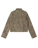 Stand-collar zip-up jacket