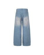 Loose-fit straight-leg trousers