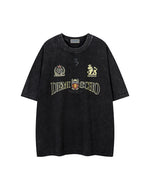 Retro washed short sleeves