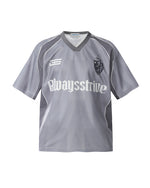 Retro colorblock letter short sleeves