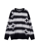 Contrast Stripe Crewneck Sweater