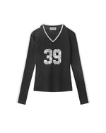 レースパネルの長袖