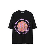 Retro tennis print short sleeves