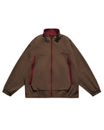 コントラストカラーのパッチワーク万能ジャケット