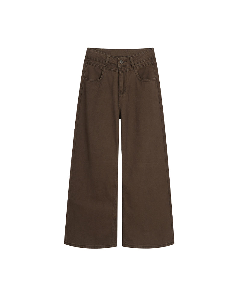Versatile casual straight-leg trousers