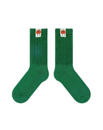 コントラストカラーのソックス