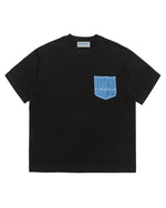 デニムポケットラウンドネック半袖