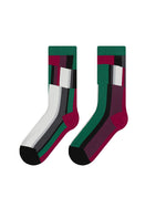 レトロなストライプ柄ソックス